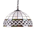 Lampa wisząca TIFANY z łańcuszkiem, wielokolorowy perłowy szklany klosz na E27 K-P162208 Kaja Lighting
