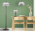 Lampa wisząca TIFANY z łańcuszkiem, wielokolorowy perłowy szklany klosz na E27 K-P162208 Kaja Lighting