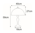 Lampka stołowa TIFANY do salonu z witrażowym kloszem na E27 K-G162208 Kaja Lighting