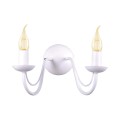 Kinkiet świecznikowy BARTEZ II biały do eleganckiej sypialni K-3999 Kaja Lighting