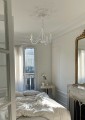 Żyrandol tradycyjny świecznik BARTEZ II biały do przytulnej sypialni, gwint E14 K-3995 Kaja Lighting
