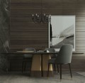 Żyrandol w kształcie świecznika PERSEO nad stół, czarny E14 K-3520 Kaja Lighting