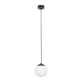 Lampa wisząca pojedyncza SAVOY z białym szklanym kloszem na trzonek E14 K-4920 Kaja Lighting