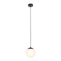 Lampa wisząca pojedyncza SAVOY z białym szklanym kloszem na trzonek E14 K-4920 Kaja Lighting