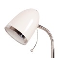 Tradycyjna lampka biurkowa KAJTEK dla ucznia, białą z regulowanym ramieniem K-MT-200 BIAŁY Kaja Lighting