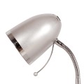 Lampa biurkowa KAJTEK srebrna z regulowanym elastycznym ramieniem na E27 K-MT-200 SREBRNY Kaja Lighting