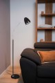 Lampa stojąca KAJTEK I metalowa czarna z regulowanym ramieniem, gwint E27 K-MT-201 CZARNY Kaja Lighting