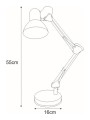 Lampka biurkowa COSMO z regulacją ustawienia, czarna do biura architekta K-MT-COSMO CZARNY Kaja Lighting