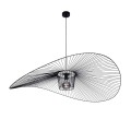 Żyrandol duży druciany czarny do eleganckiego biura z serii KAPELUSZ KP-21 Kaja Lighting