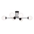 Lampa sufitowa SAVOY, sześć szklanych kloszy kul na metalowych ramionach, gwint E27 K-4925 Kaja Lighting
