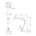 Lampka biurkowa szkolna BERKANE LED regulacja barwy 790Lm K-BL1063 CZARNY Kaja Lighting
