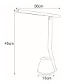 Lampka biurkowa KIKI LED, barwa światła regulowana, organizer K-BL1066 BIAŁY Kaja Lighting