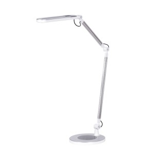 Lampa biurkowa srebrna ALETTE, regulacja barwy 3000 – 6000K 910LM KK-BL1221 SREBRNY Kaja Lighting