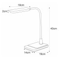 Lampa biurkowa IKA z regulacją barwy światła, 700Lm K-BL1027 BIAŁY Kaja Lighting