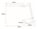Lampa biurkowa MICA LED 10W, 950Lm regulowana barwa światła K-BL1207 SREBRNY Kaja Lighting