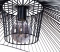 Żyrandol duży druciany czarny do eleganckiego biura z serii KAPELUSZ KP-21 Kaja Lighting