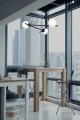 Lampa wisząca ARTON na E27, mleczne białe klosze szkło K-4966 Kaja Lighting