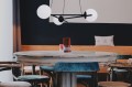 Lampa wisząca ARTON na E27, mleczne białe klosze szkło K-4966 Kaja Lighting
