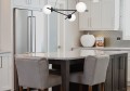 Lampa wisząca ARTON na E27, mleczne białe klosze szkło K-4966 Kaja Lighting