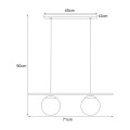 Lampa wisząca ARTON z szklanymi matowymi kloszami Ø16 cm na E27 K-4965 Kaja Lighting