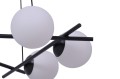 Lampa wisząca ARTON czarna, białe matowe szklane klosze na E27 K-4967 Kaja Lighting