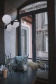 Lampa wisząca ARTON czarna, białe matowe szklane klosze na E27 K-4967 Kaja Lighting