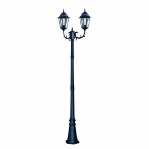 Latarnia ogrodowa zewnętrzna LOZANA, czarno złota IP44 na E27 243cm K-7006A2/2 CZARNY Kaja Lighting