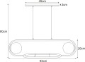 Lampa wisząca FINESTRA szklane klosze, funkcja kwietnika K-4961  Kaja Lighting