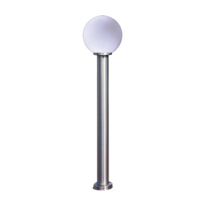 Lampa ogrodowa ANA słupek chromowany zewnętrzny z kloszem na E27 K-LP270-1000 Kaja Lighting