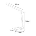 Lampka biurkowa czarno-srebrna, ledowa z serii NIKO K-MT-206 CZARNY Kaja Lighting