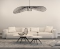 Żyrandol duży druciany czarny do eleganckiego biura z serii KAPELUSZ KP-21 Kaja Lighting