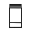 Kwietnik metalowy stylizowany na mały stoliczek w kolorze czarnym KS-06 KWIETNIK ECO S KAJA HOME