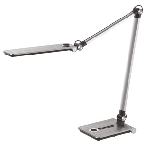 Lampka biurkowa RICO srebrna, z regulowanym ramieniem. LED 10W 650Lm K-BL1121 SREBRNY Kaja Lighting