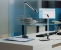 Lampka biurkowa RICO srebrna, z regulowanym ramieniem. LED 10W 650Lm K-BL1121 SREBRNY Kaja Lighting