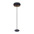 Lampa podłogowa AMOS z podwójnym abażurem czarno złotym, 164 cm na E27 K-5285 Kaja Lighting