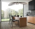Żyrandol duży druciany czarny do eleganckiego biura z serii KAPELUSZ KP-21 Kaja Lighting