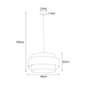 Lampa wisząca dekoracyjna, szeroki abażur z serii CEZAR K-5271 Kaja Lighting