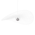 Duży biały druciany żyrandol biały do salonu z serii KAPELUSZ KP-21 Kaja Lighting