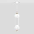 Lampa wisząca ARLENA, białe szklane klosze, na E14 do salonu K-5301 Kaja Lighting