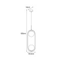 Lampa wisząca ARLENA, białe szklane klosze, na E14 do salonu K-5301 Kaja Lighting