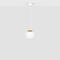 Lampa wisząca ELMO, pojedynczy szklany klosz w kształcie kuli, na E14 K-5310 Kaja Lighting
