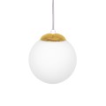 Lampa wisząca ELMO, pojedynczy szklany klosz w kształcie kuli, na E14 K-5310 Kaja Lighting