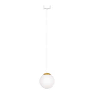 Lampa wisząca ELMO, pojedynczy szklany klosz w kształcie kuli, na E14 K-5310 Kaja Lighting