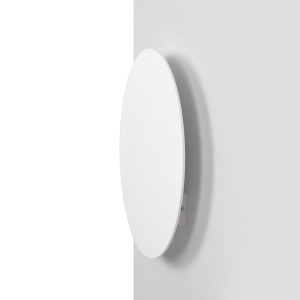 Kinkiet do korytarza biały, koło o średnicy 30cm z serii PERO K-5322 Kaja Lighting
