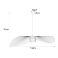 Duży biały druciany żyrandol biały do salonu z serii KAPELUSZ KP-21 Kaja Lighting