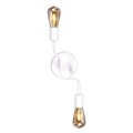 Kinkiet na dwie żarówki z dużym gwintem biały z serii PEKA K-4045 Kaja Lighting