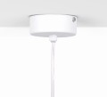 Lampa wisząca  ARLENA biała, gwint E14, szklane grafitowe klosze K-5303 Kaja Lighting