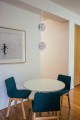 Lampa wisząca  ARLENA biała, gwint E14, szklane grafitowe klosze K-5303 Kaja Lighting