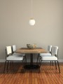 Lampa wisząca ELMO, pojedynczy szklany klosz w kształcie kuli, na E14 K-5310 Kaja Lighting