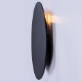 Kinkiet ścienny okrągły REGA Ø30cm czarny do minimalistycznych wnętrz K-4636 KAJA Lighting